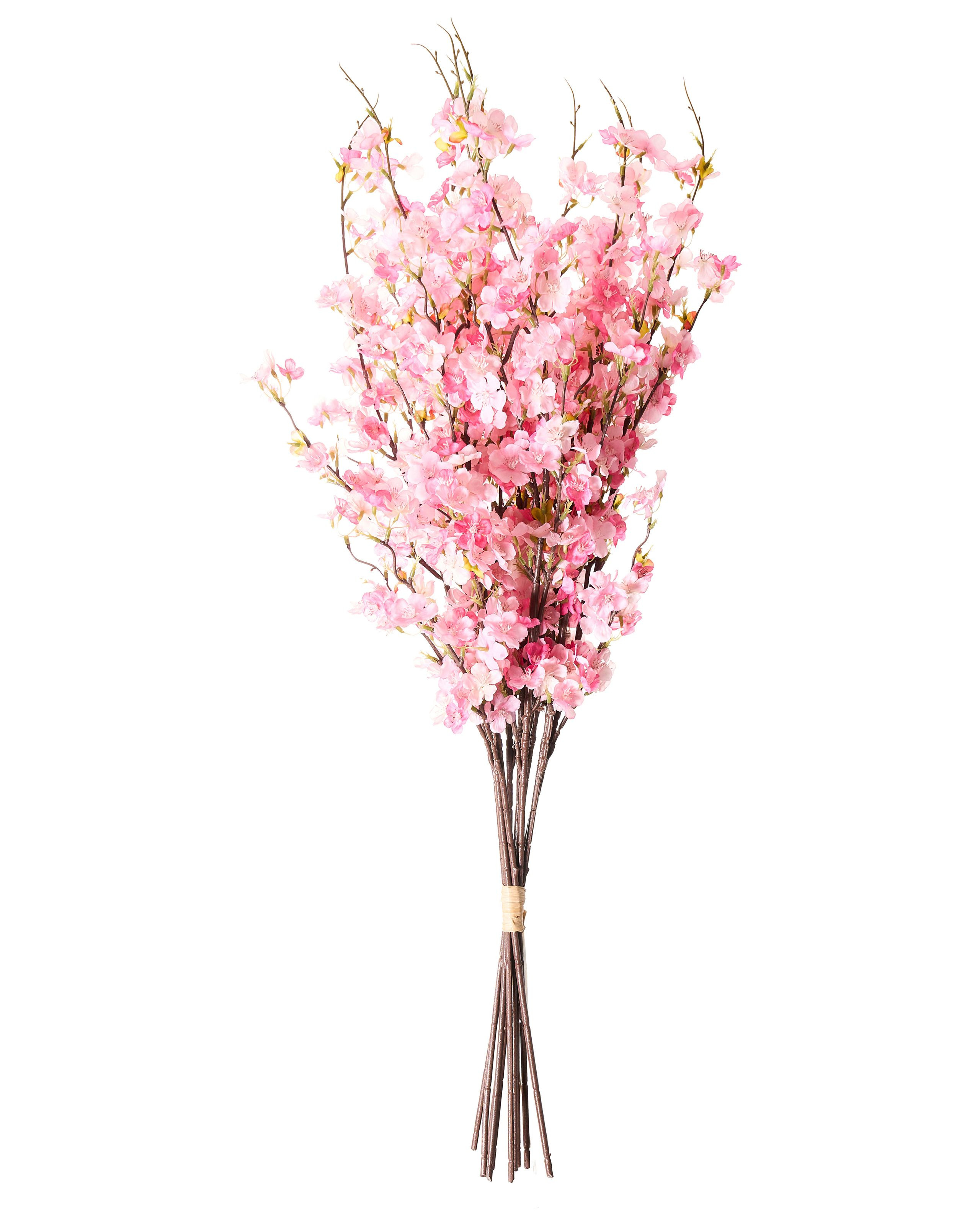 Bukiet sztucznych kwiatów kwiat wiśni 95 cm różowy