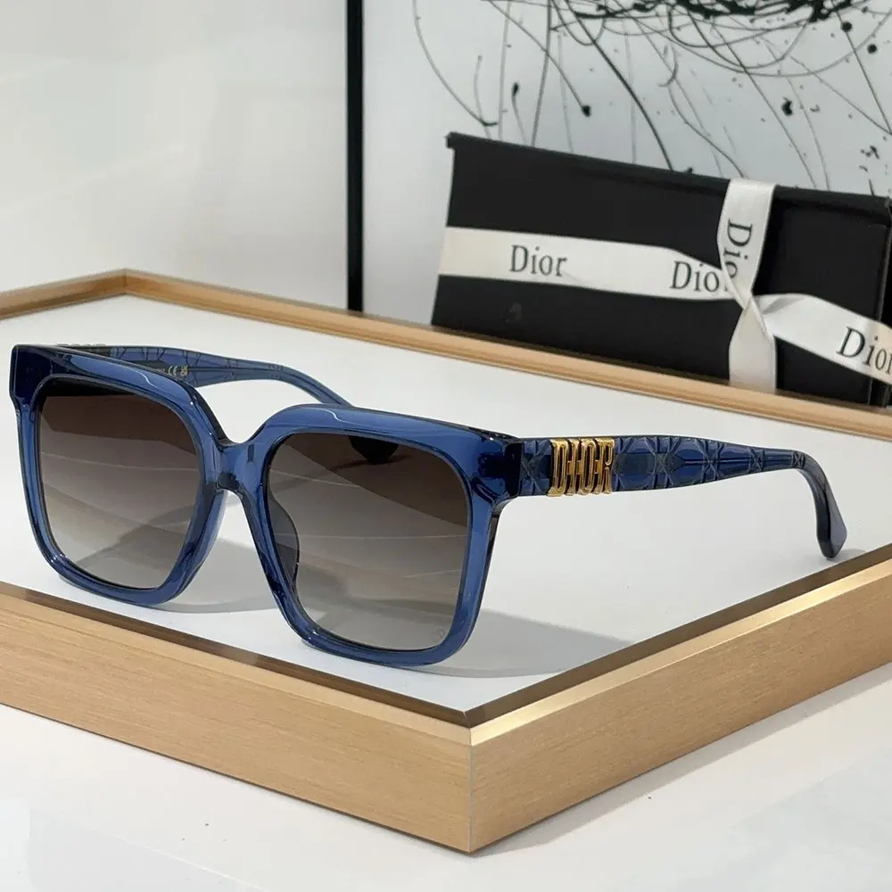 Dior Mirror Leg Stereoscopic Logo sunglasses