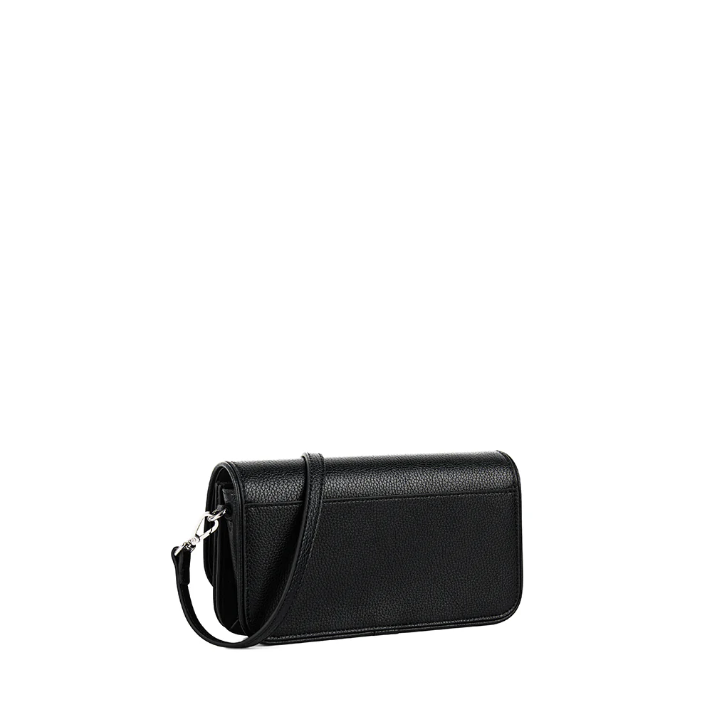 The Grace - 3-in-1 Black Vegan Leather Crossbody Bag
