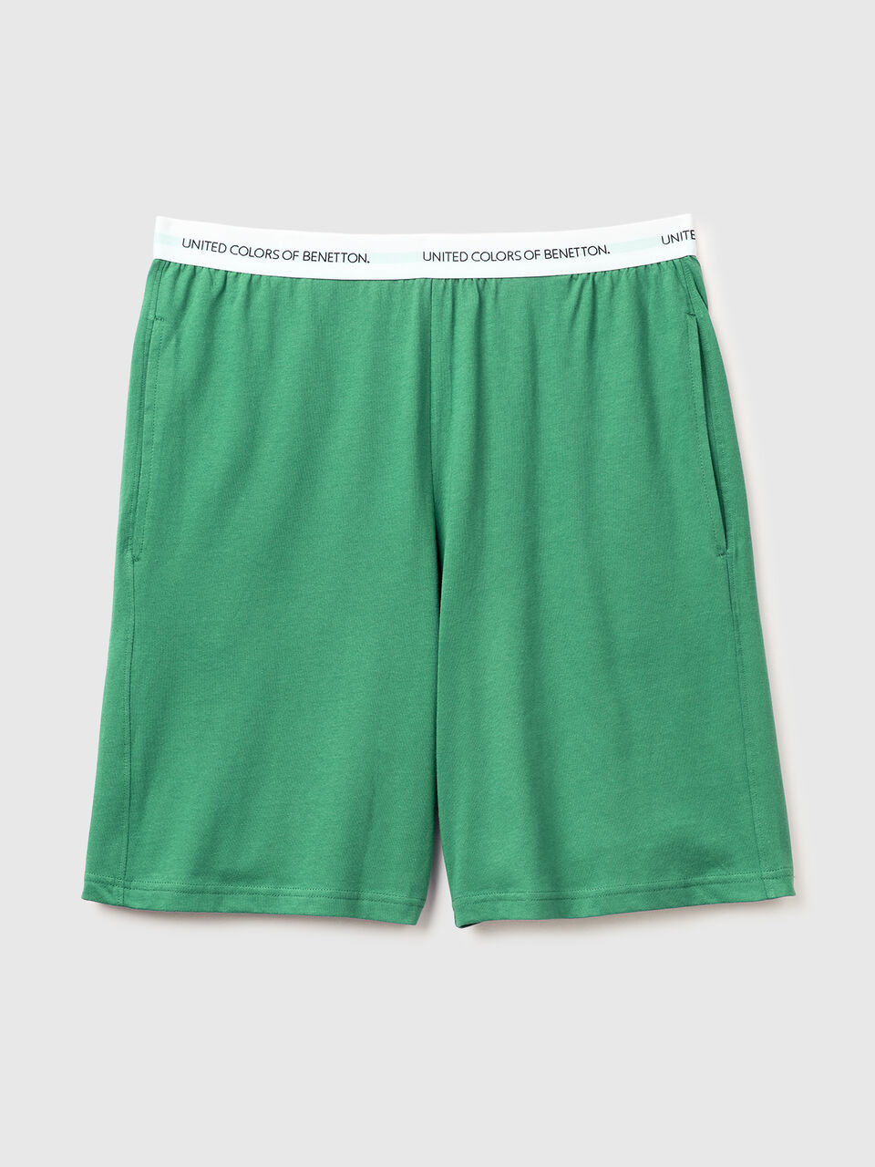 Bermuda shorts with logo elastic