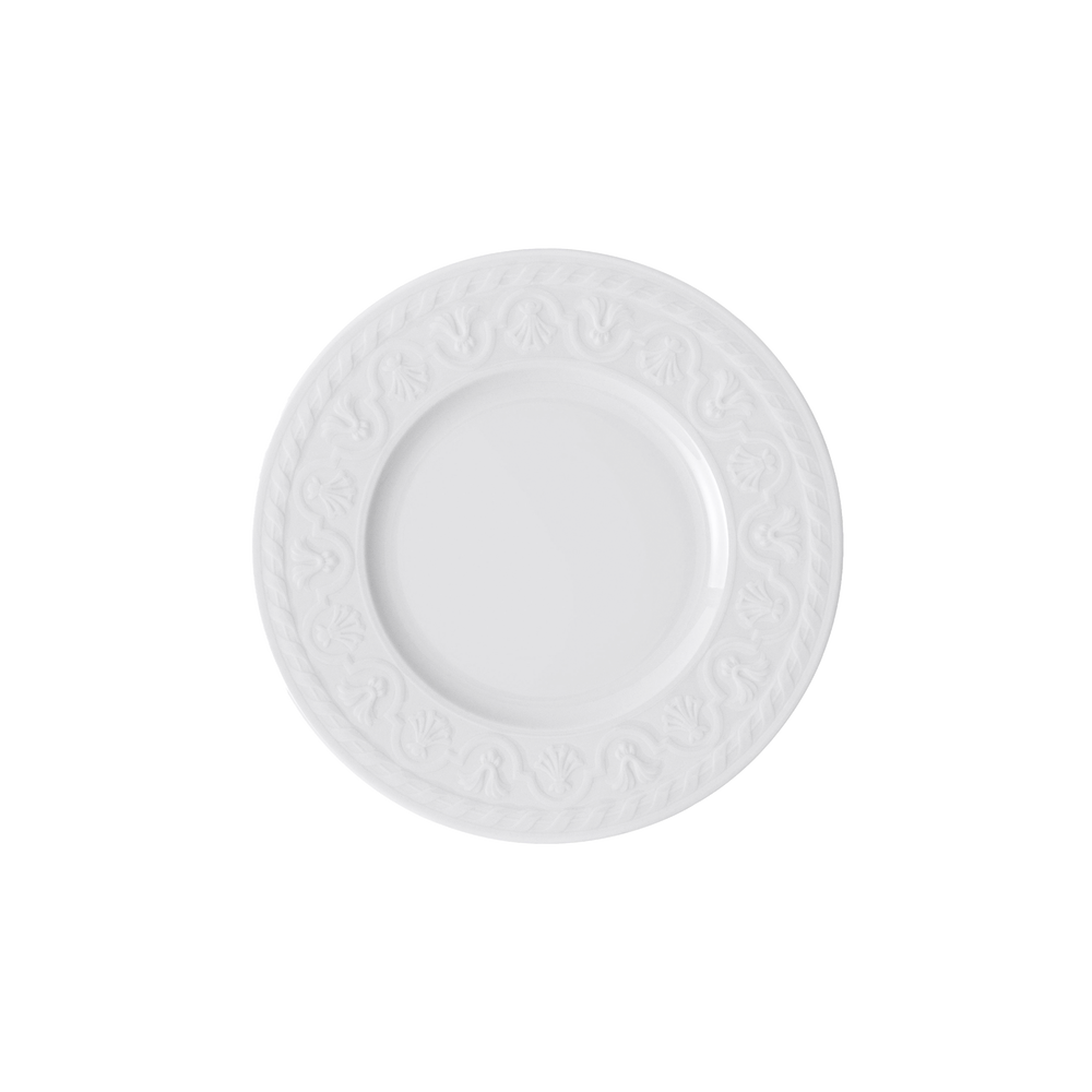 Cellini Appetizer/ Bread Plate - White, 6.9'', Premium Porcelain