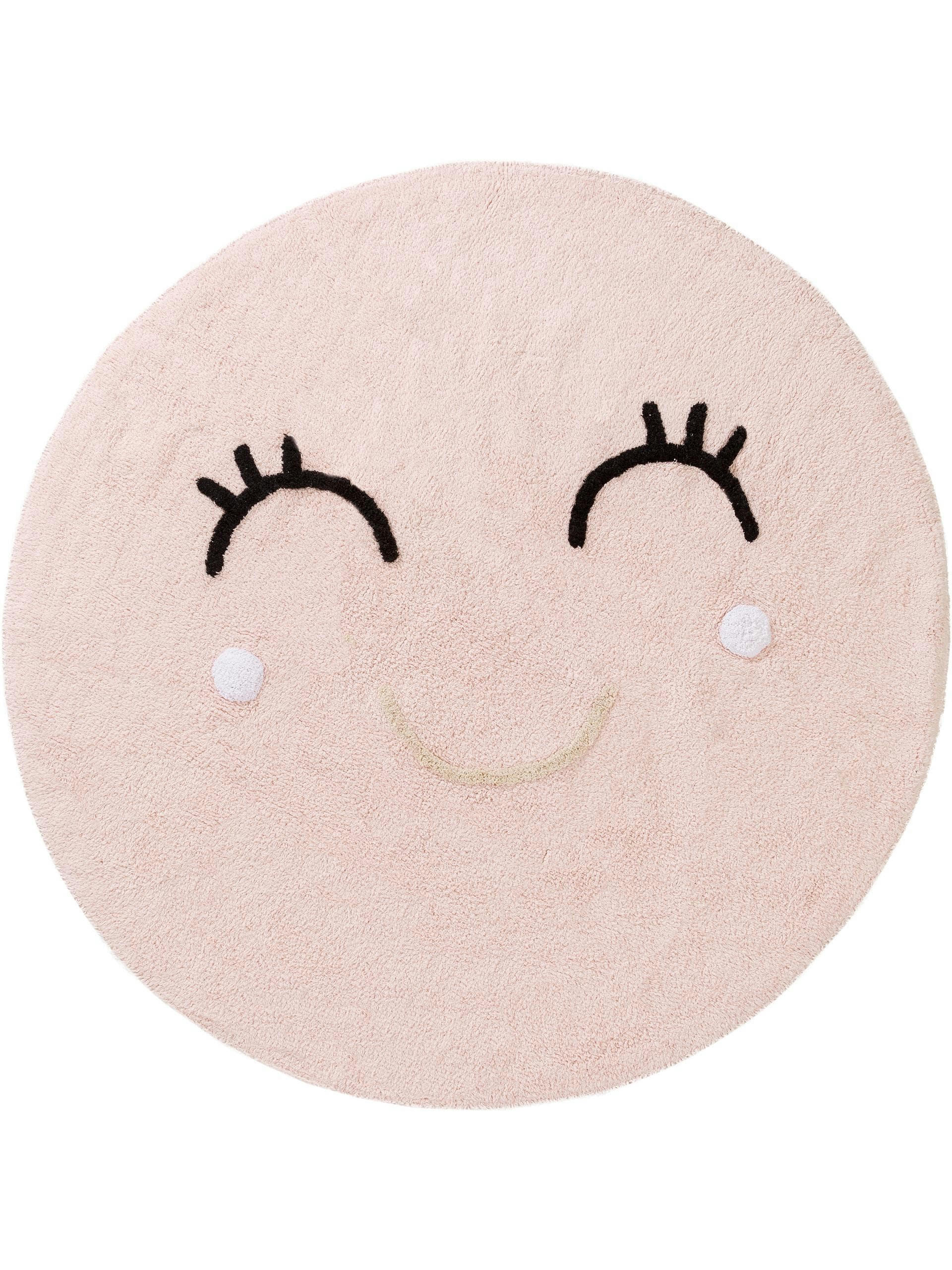 INKA - Tapis lavables pour enfants rose D 150 rond