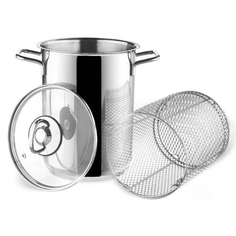 Garnek do szparagów makronu z pokrywką stalowy 16 cm 4,2 l