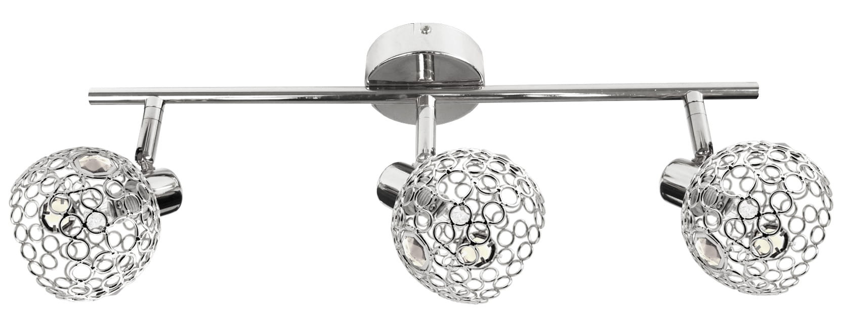Lampa sufitowa chromowana ARON 3xG9x40W wym: 17x55x10 cm Candellux