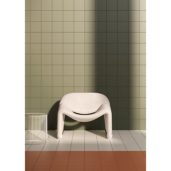 Carrelage sol / mur vert 18,6x18,6 cm Base OLTRE Verde
