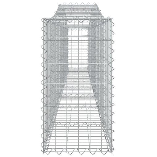 NNEVL Arched Gabion Baskets 3 pcs 400x30x60/80 cm Galvanised Iron