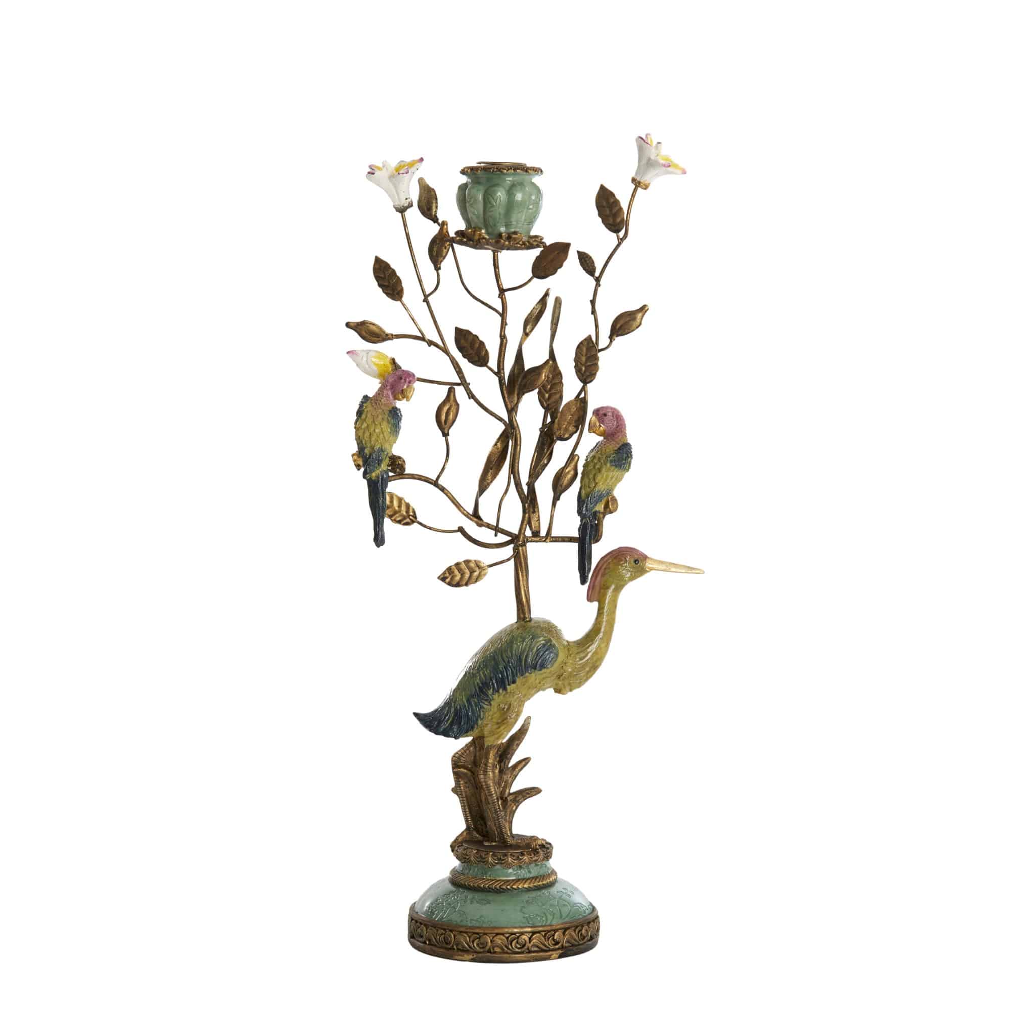 Light & Living kandelaar Heron - geel - 22x11x44cm