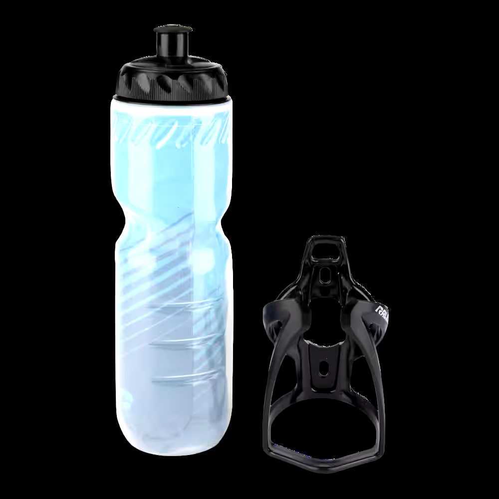 Raleigh High Visibility Water Bottle with Bike Cage