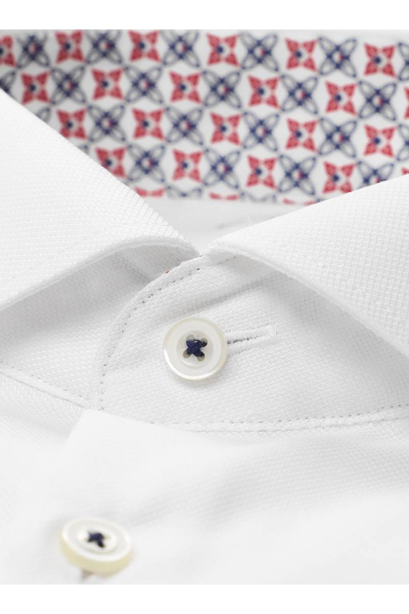ETERNA Performance Super Slim Tencel Hemd weiss, Strukturiert