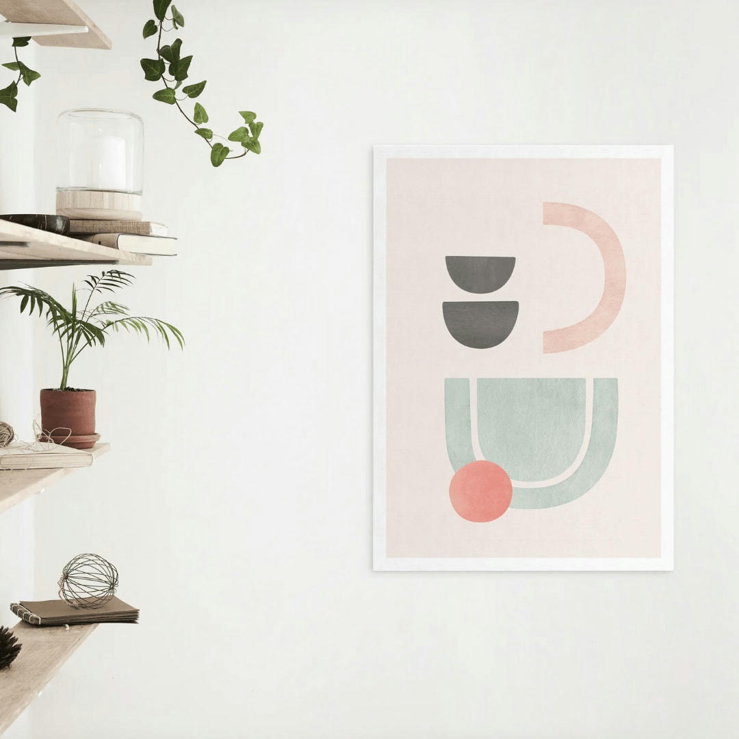 KERI - Affiche pour décoration murale vert amande