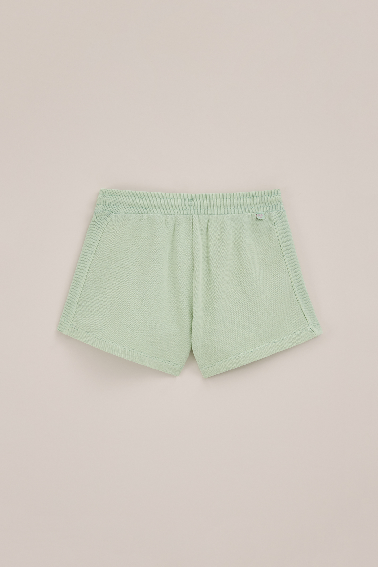 Meisjes sweat short met structuur