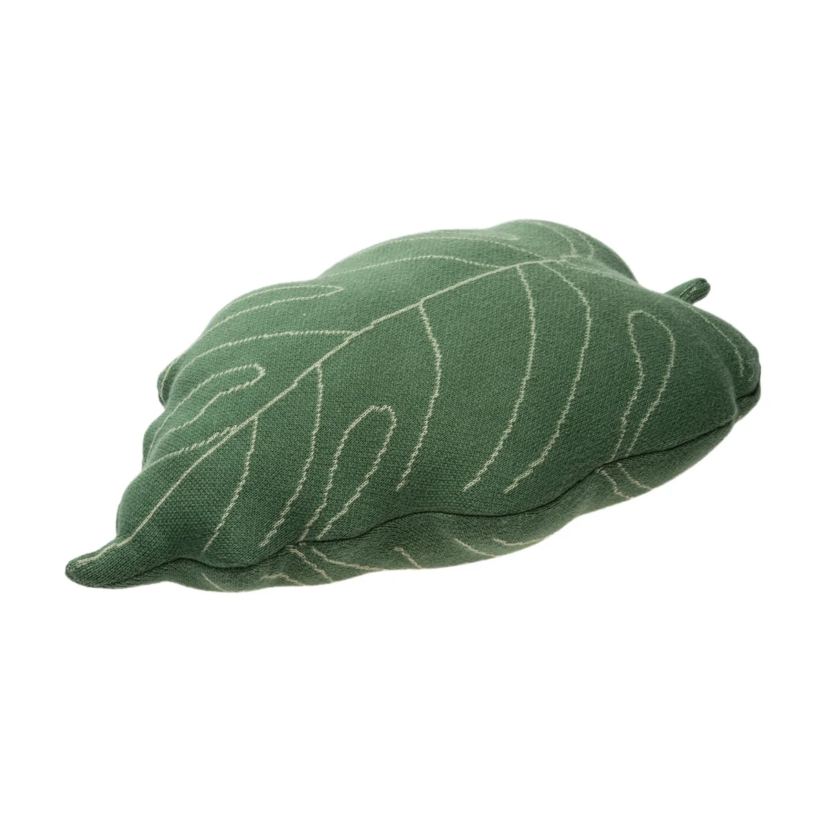 Lorena Canals - Gestricktes Kissen Baby Leaf, grün