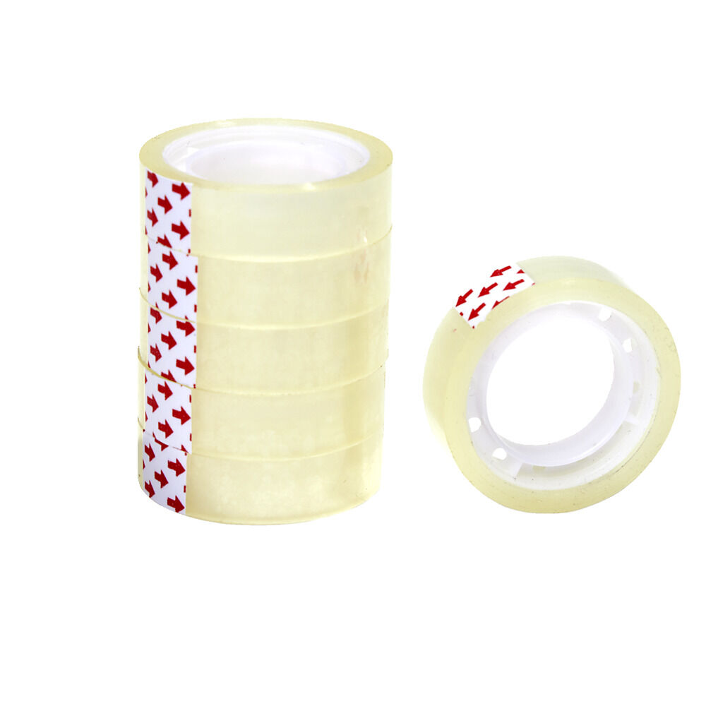 Lot de 6 rouleaux adhésifs transparents 13m x 12mm