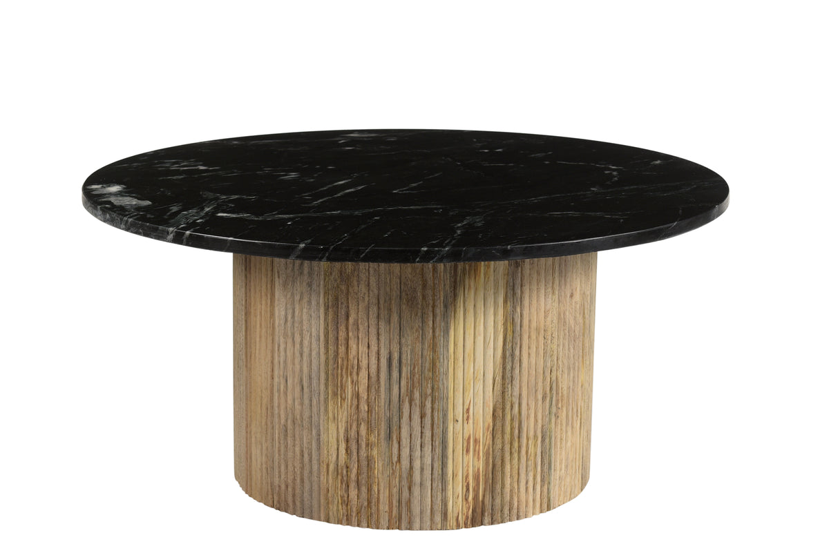 Brix salontafel Nova - mangohout marmer - 70cm