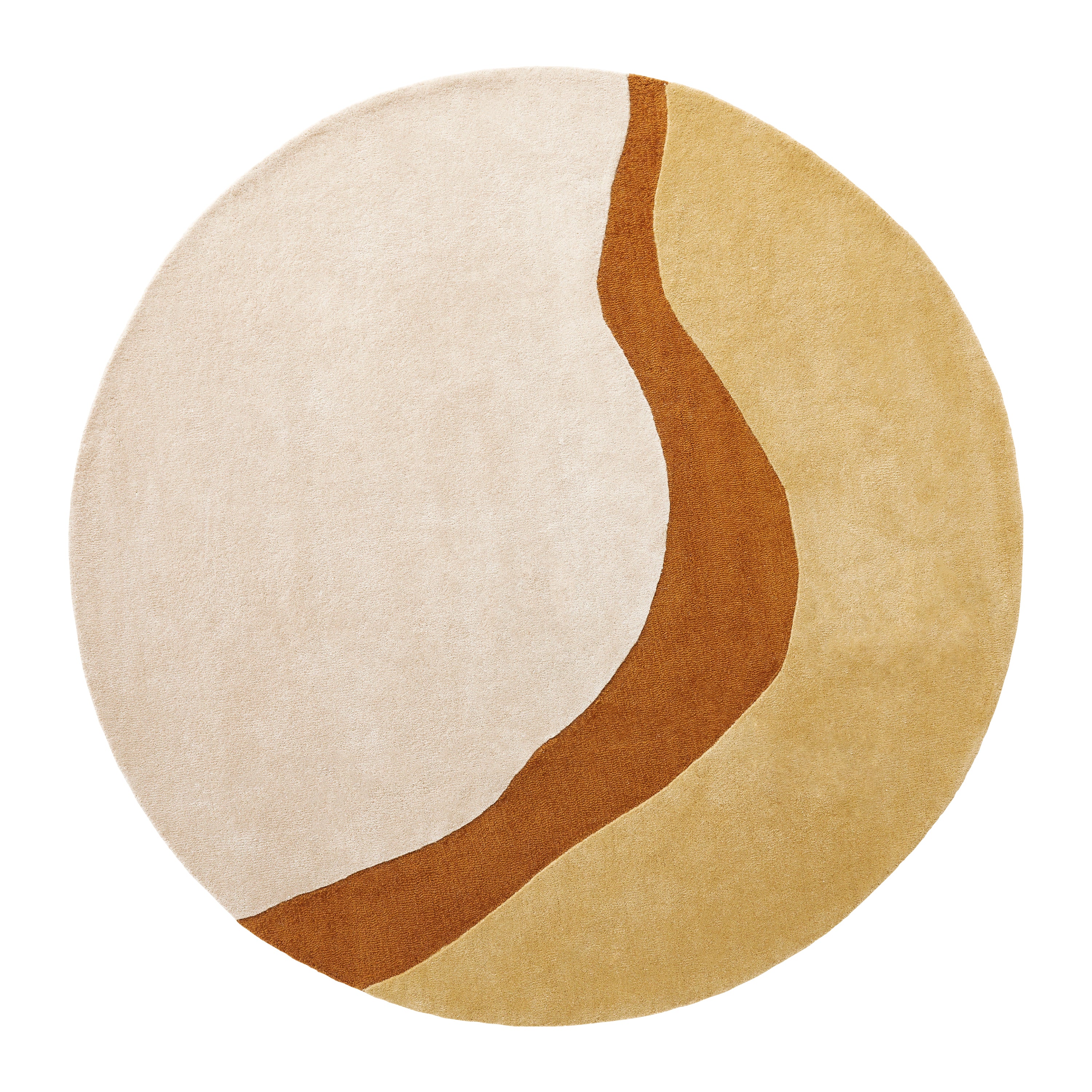 Acsento Figari Vloerkleed Ø 240 cm - Gold
