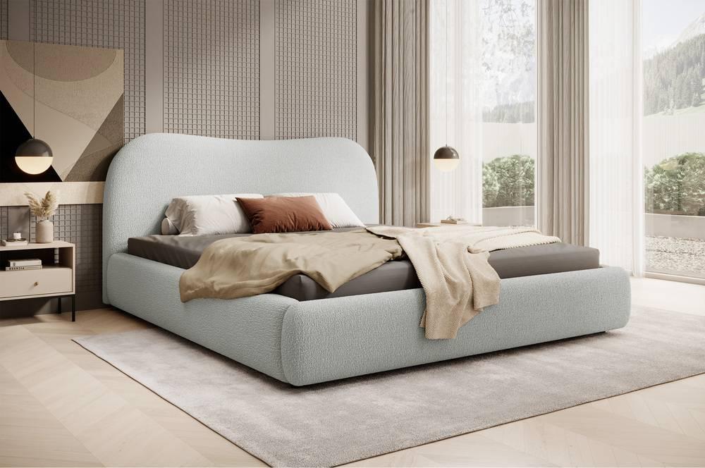 Bedframe Sombala bouclé 160 x 200 cm