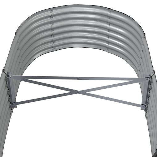 NNEVL Garden Planter Powder-coated Steel 152x80x36 cm Anthracite