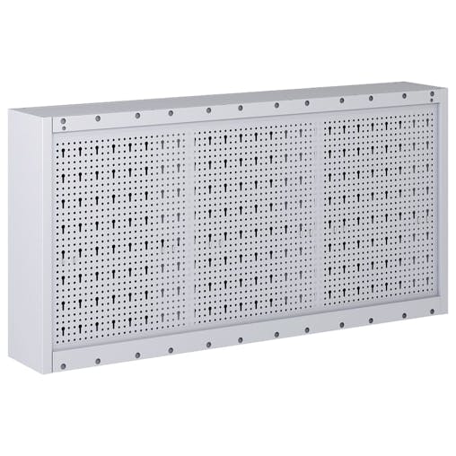 NNEVL Wall Mounted Tool Cabinet Industrial Style Metal Grey and Black