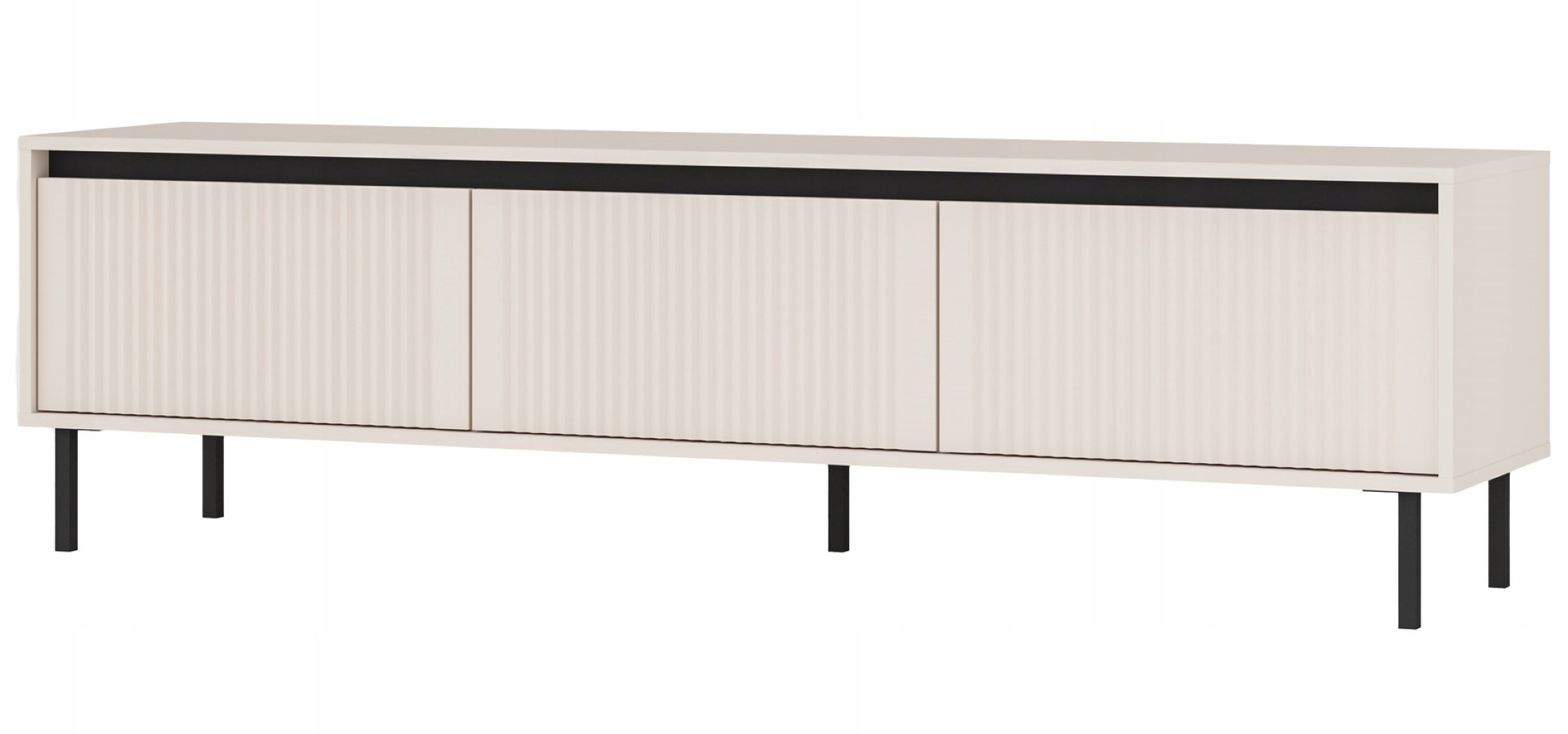 SZAFKA RTV 179 cm Pod TELEWIZOR 3S Nóżki METAL BEŻOWA OSAKA
