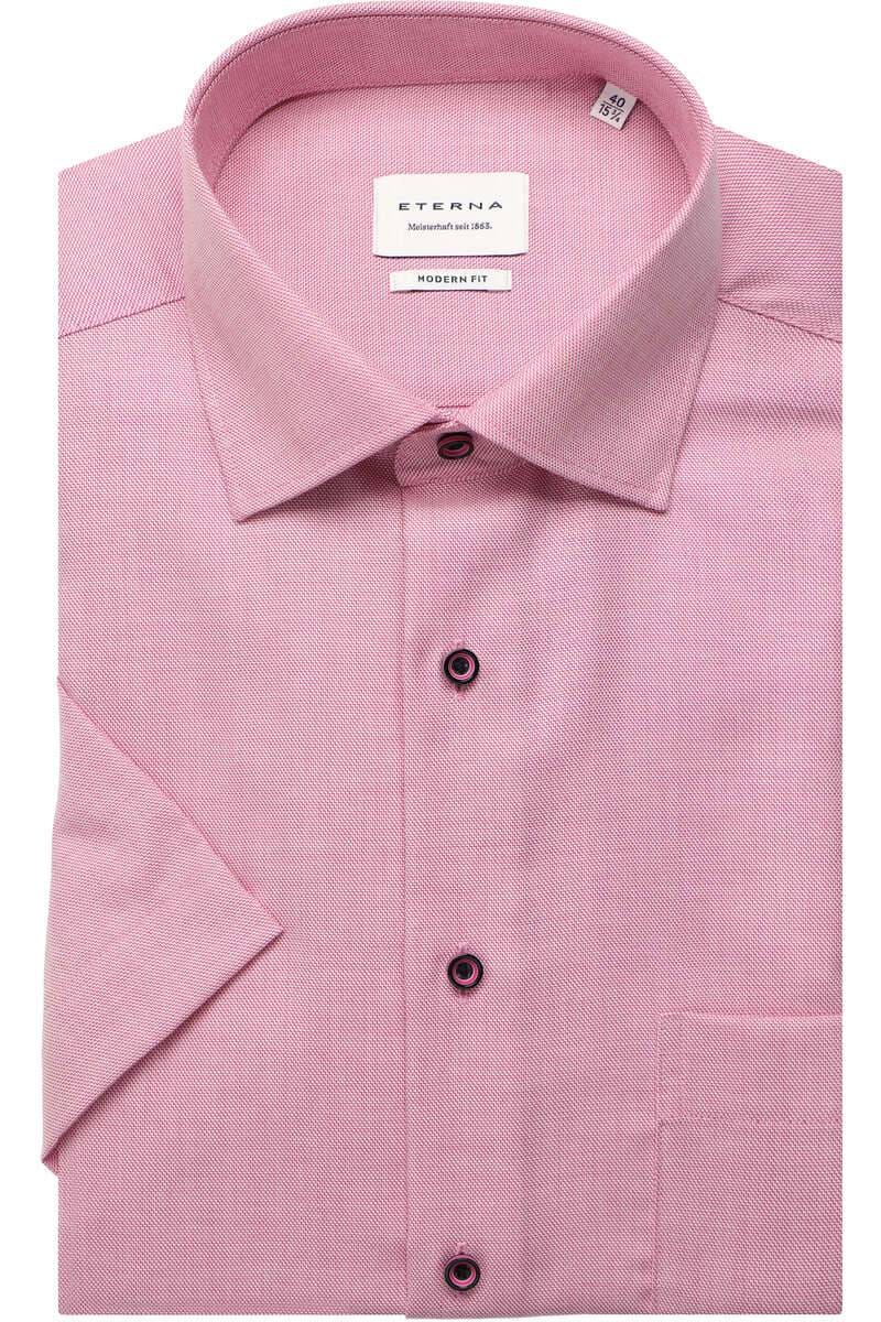 ETERNA Modern Fit Hemd rose, Strukturiert