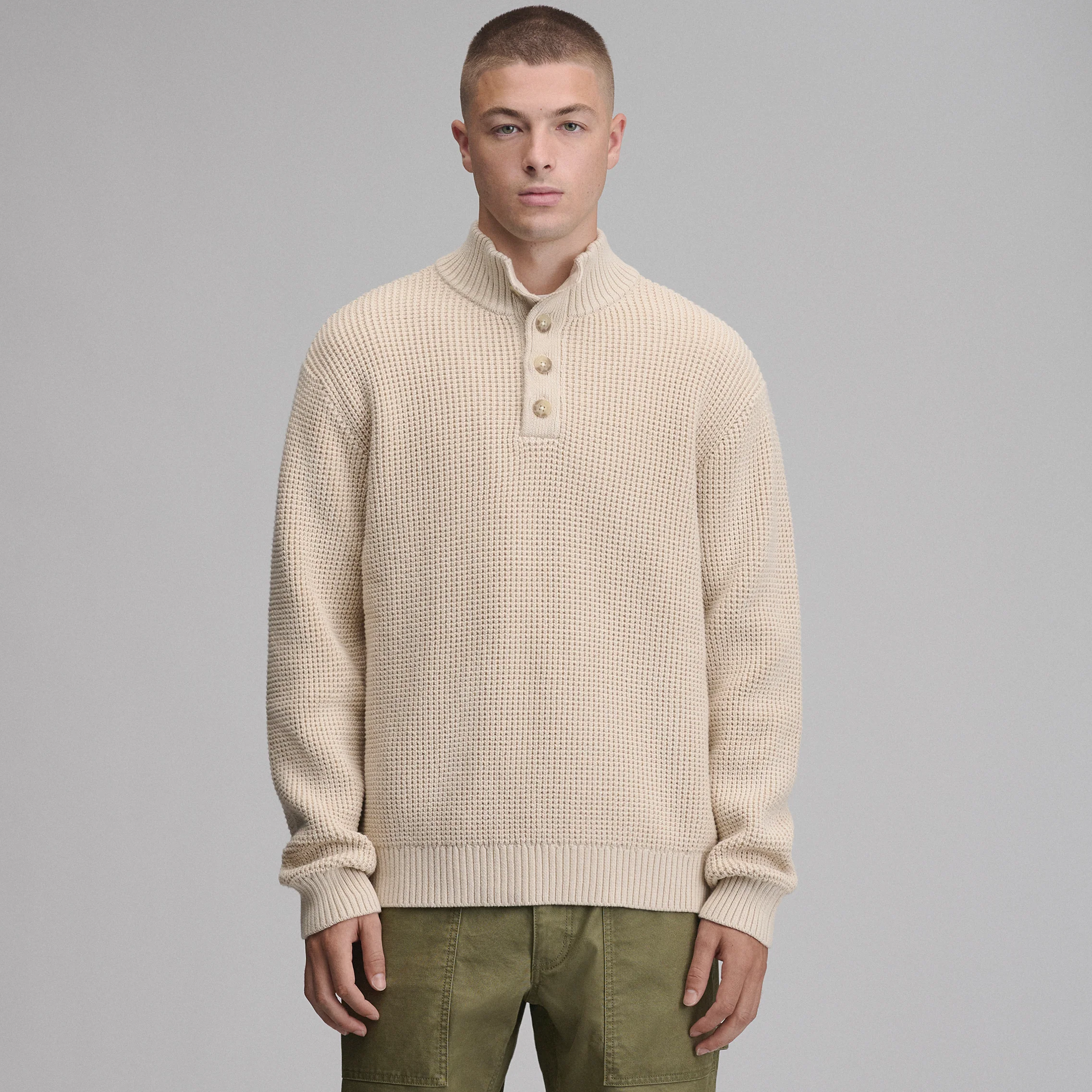 Men's Signature Button-Up Sweater