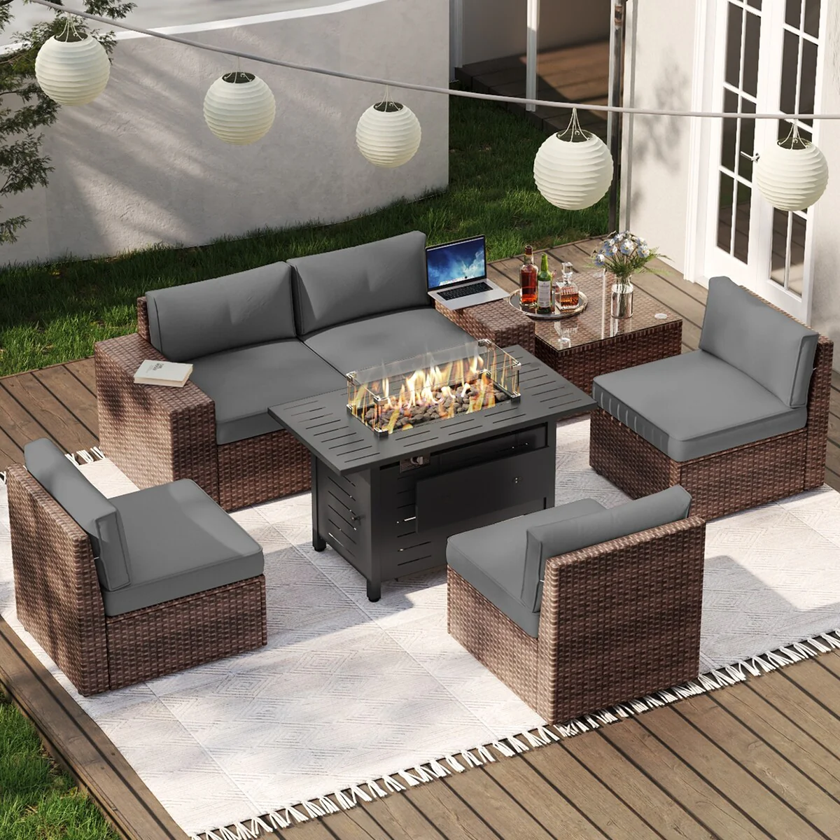 7 Pieces Patio Furniture Set
