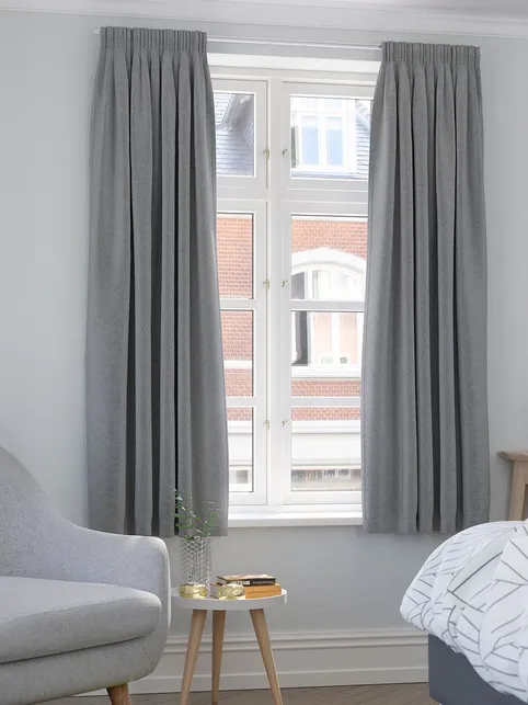 Mørklægningsgardin ALDRA 1x140x175 grå