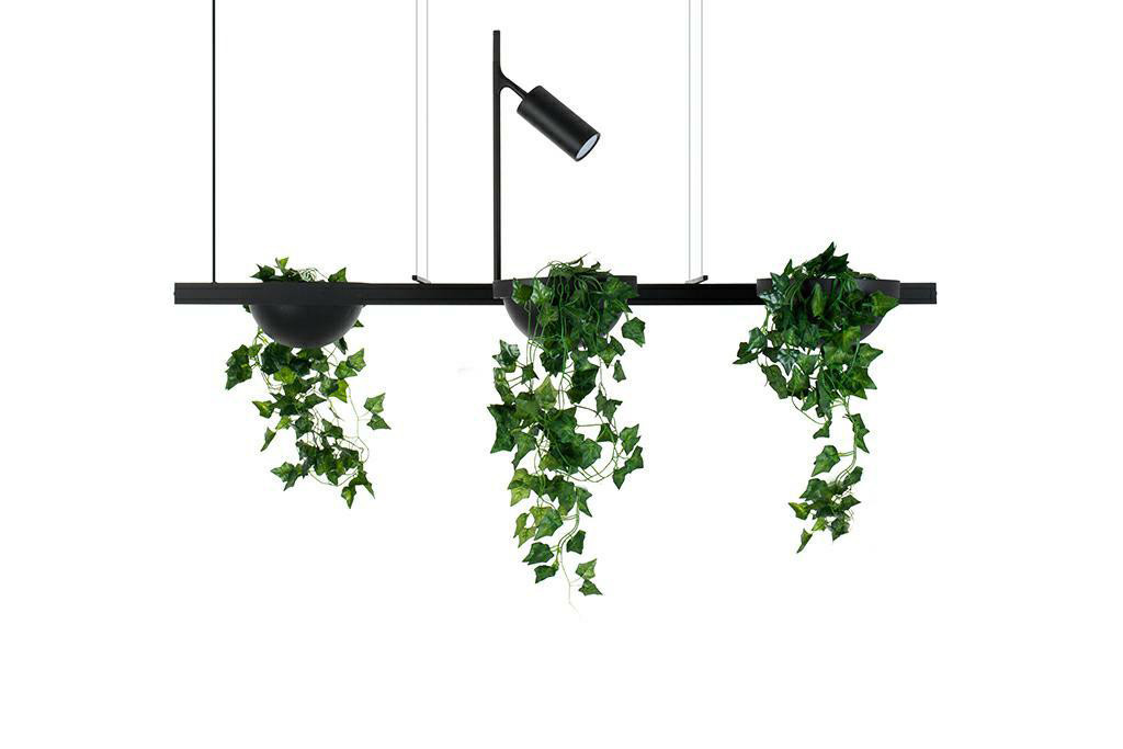 MOOSEE lampa wisząca PLANT LINE czarna