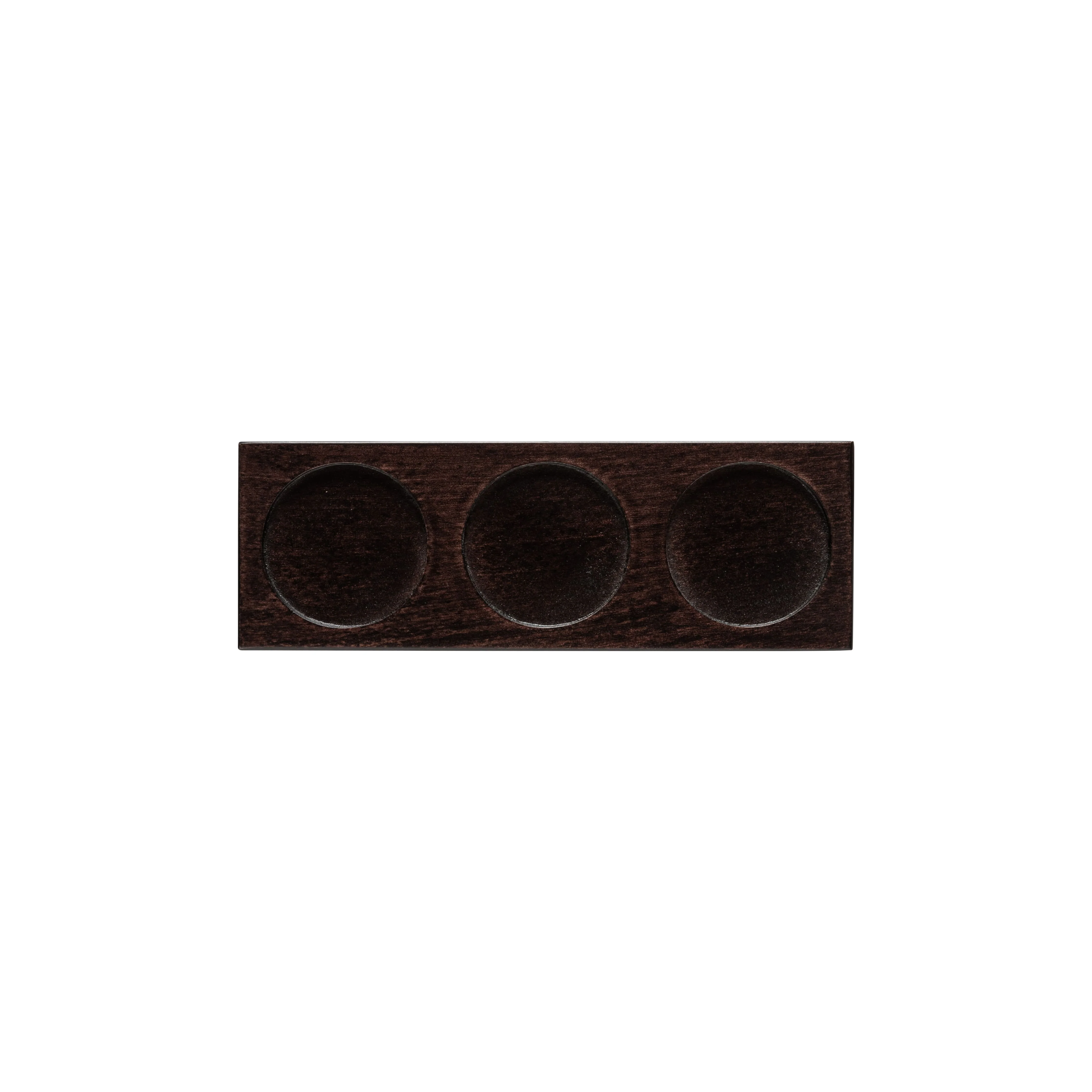 3-Section Rectangular Wood Tray Nótos