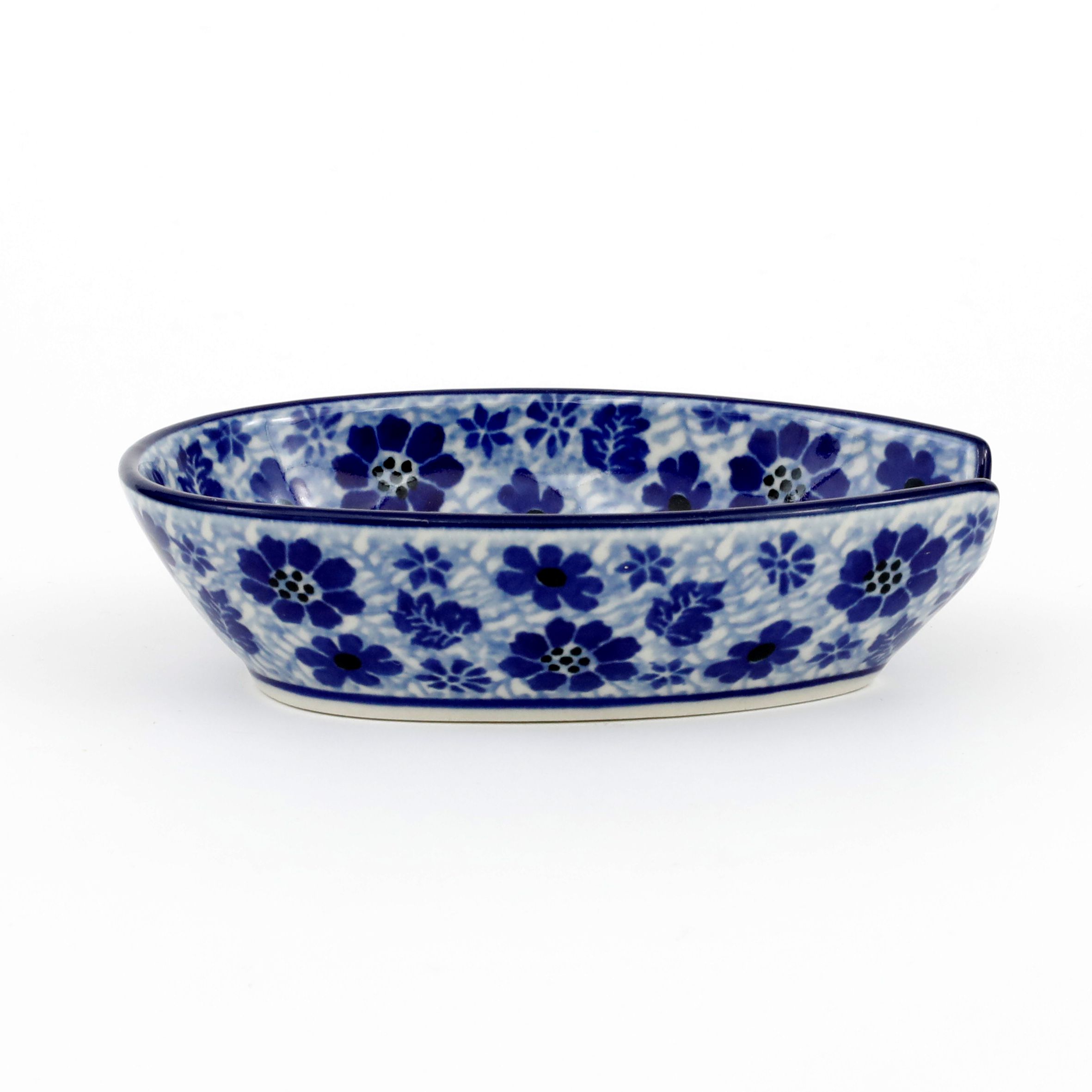Podstawka pod łyżkę 381 12/8,5cm  1443X Ważka w kwiatach