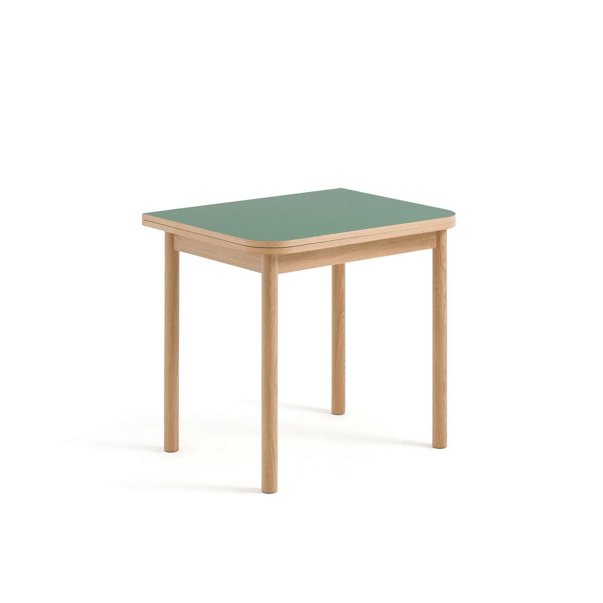 Table extensible plaqué chêne et Formica, Quillan