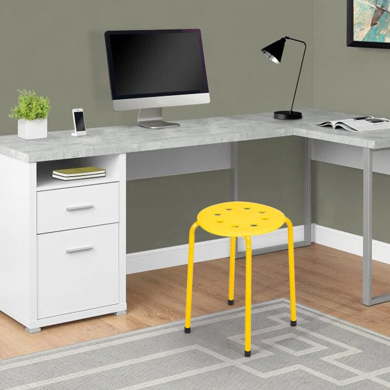 5-Piece Stackable Round Stool In Five Colors - 12*12