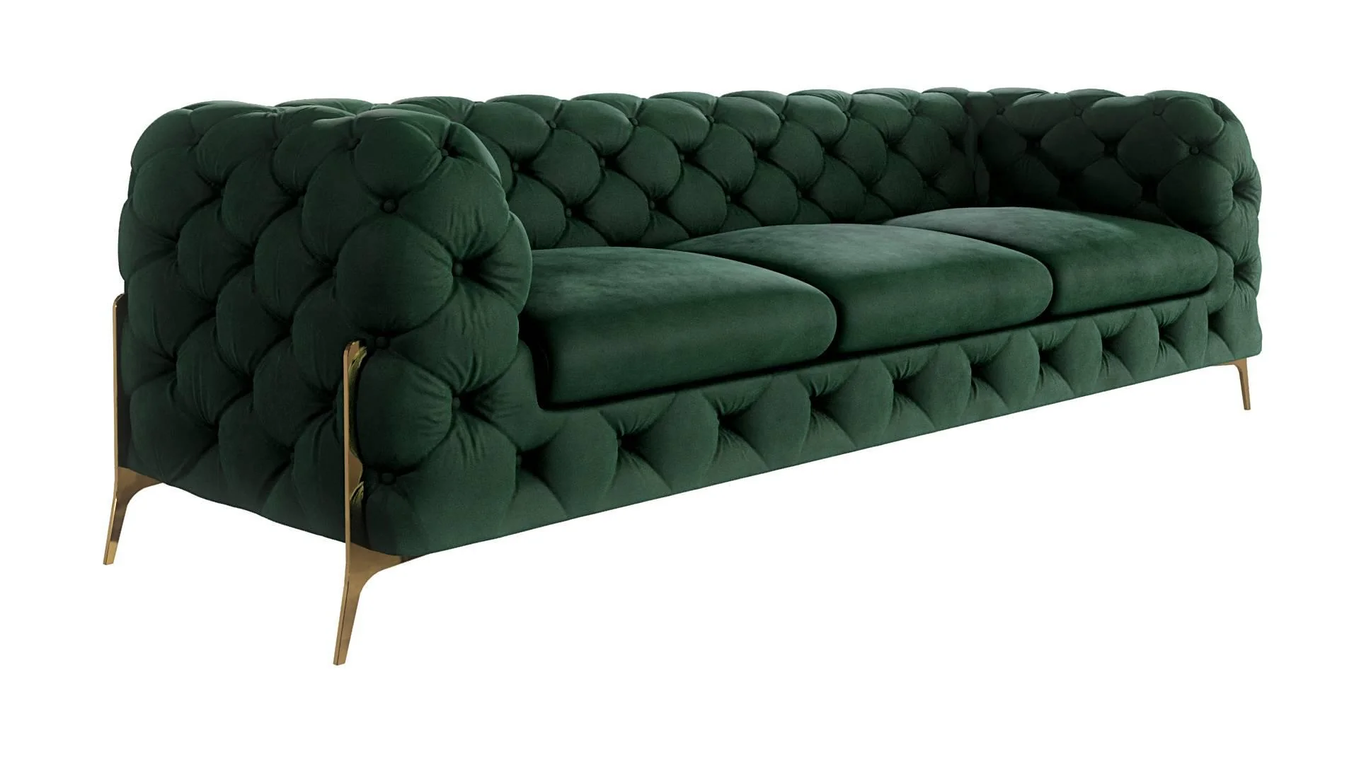 3-zitsbank Chelsea velvet