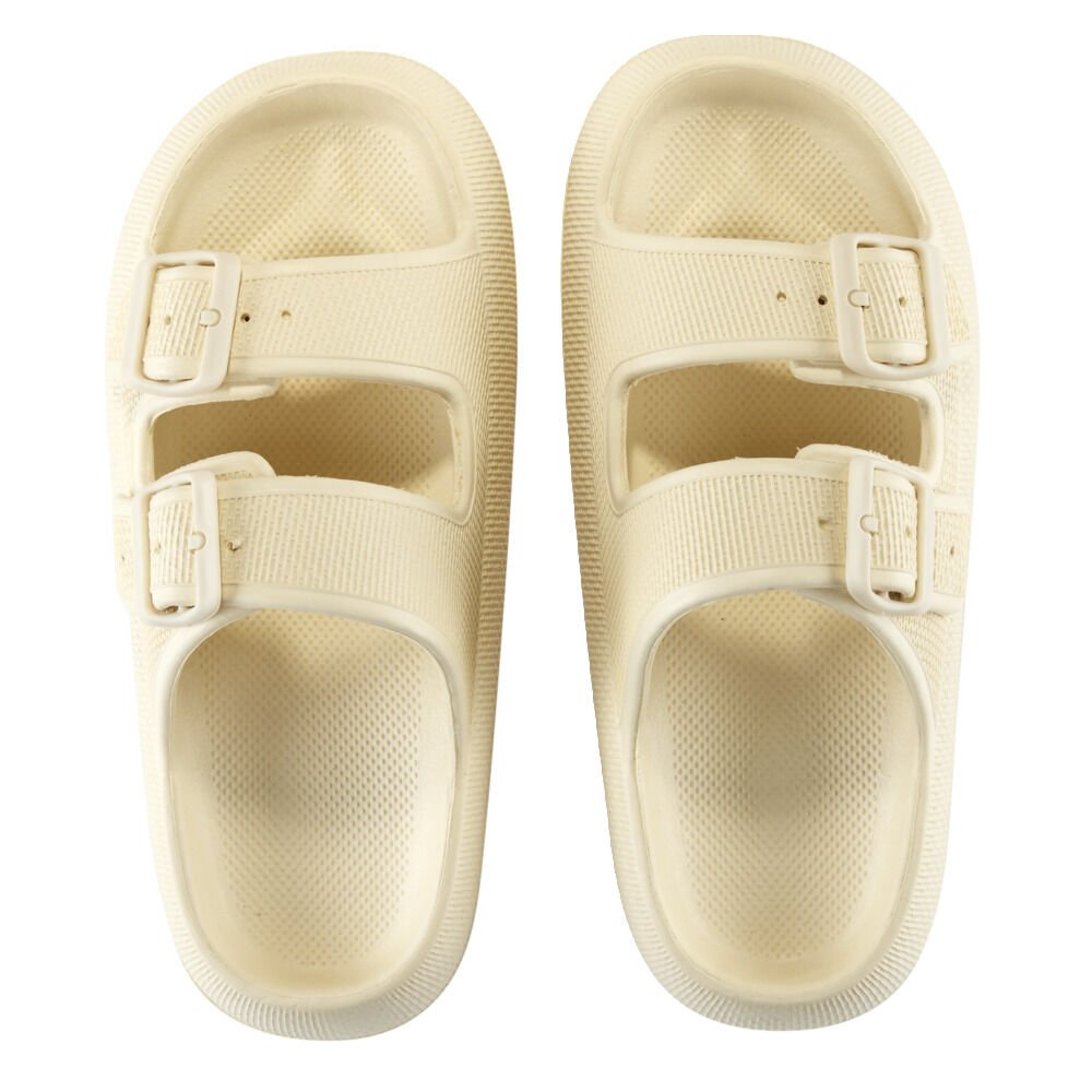 Sandales unisex 2 brides plastique beige 36/37