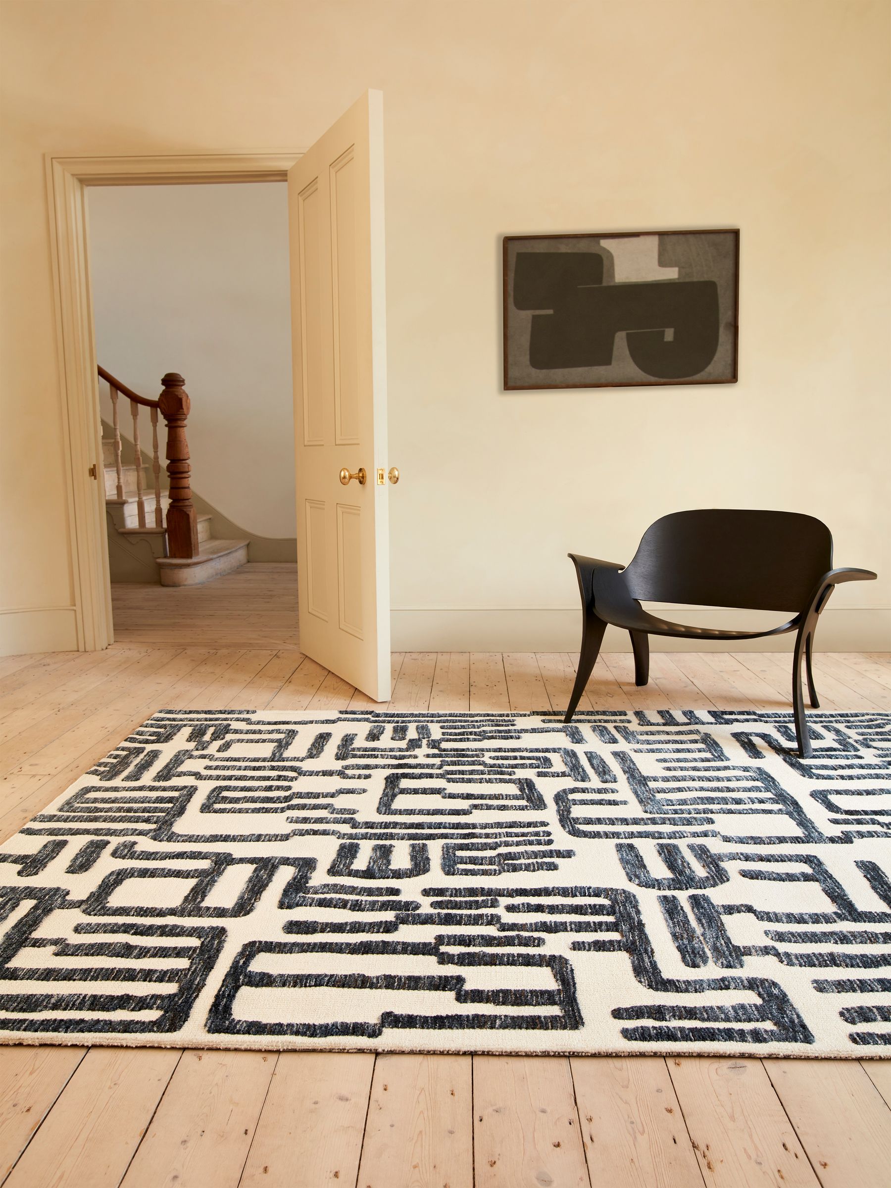 Asiatic Rugs Cream Mason Script Rug