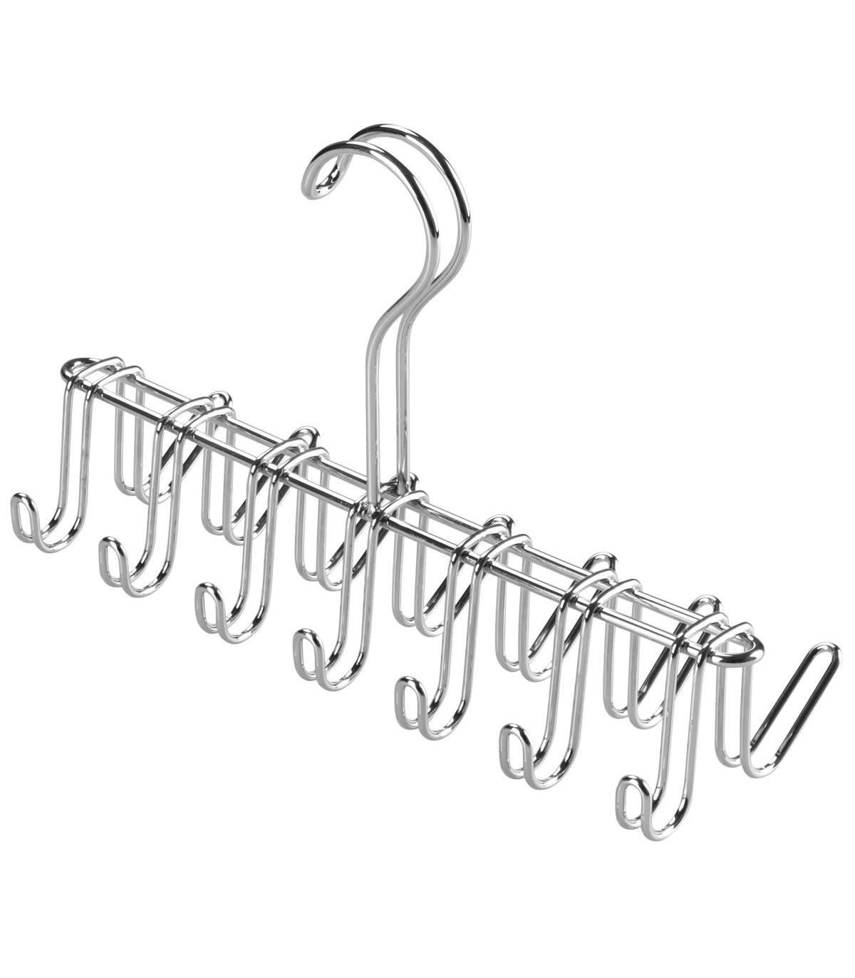 - Porte cravate en métal pour dressing - Argent