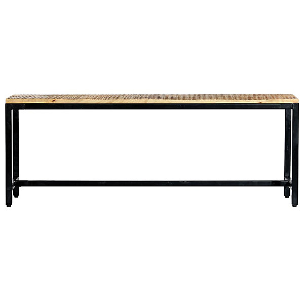 Banc à dîner 120 cm Bois de manguier massif brut vidaXL