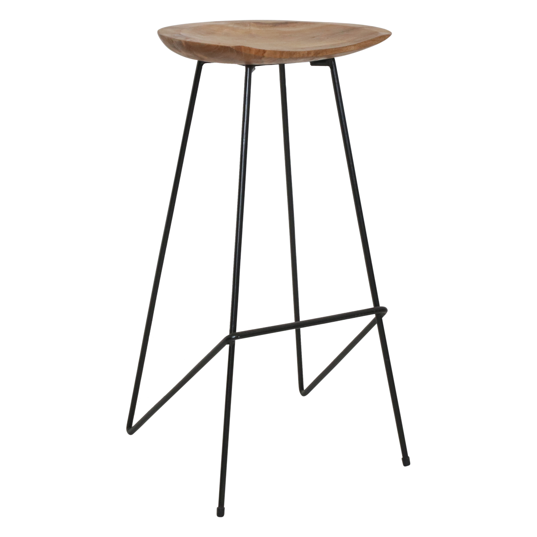 Raw Materials barkruk Loft - naturel - 42x41x77 cm
