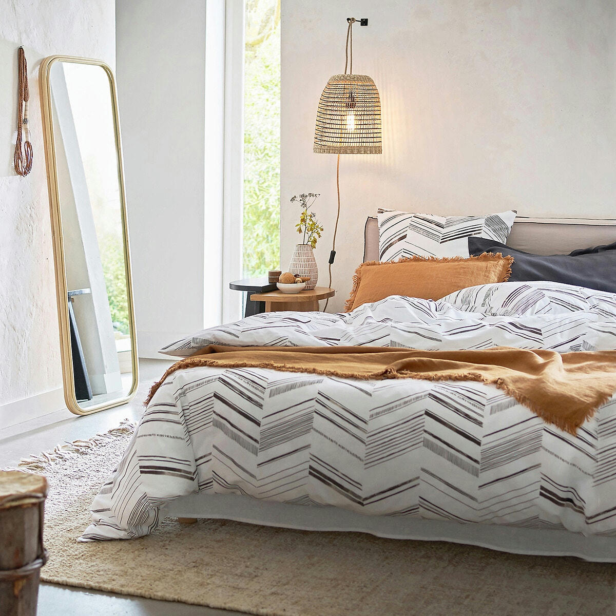Housse de couette 30% coton recyclé, Tanessie