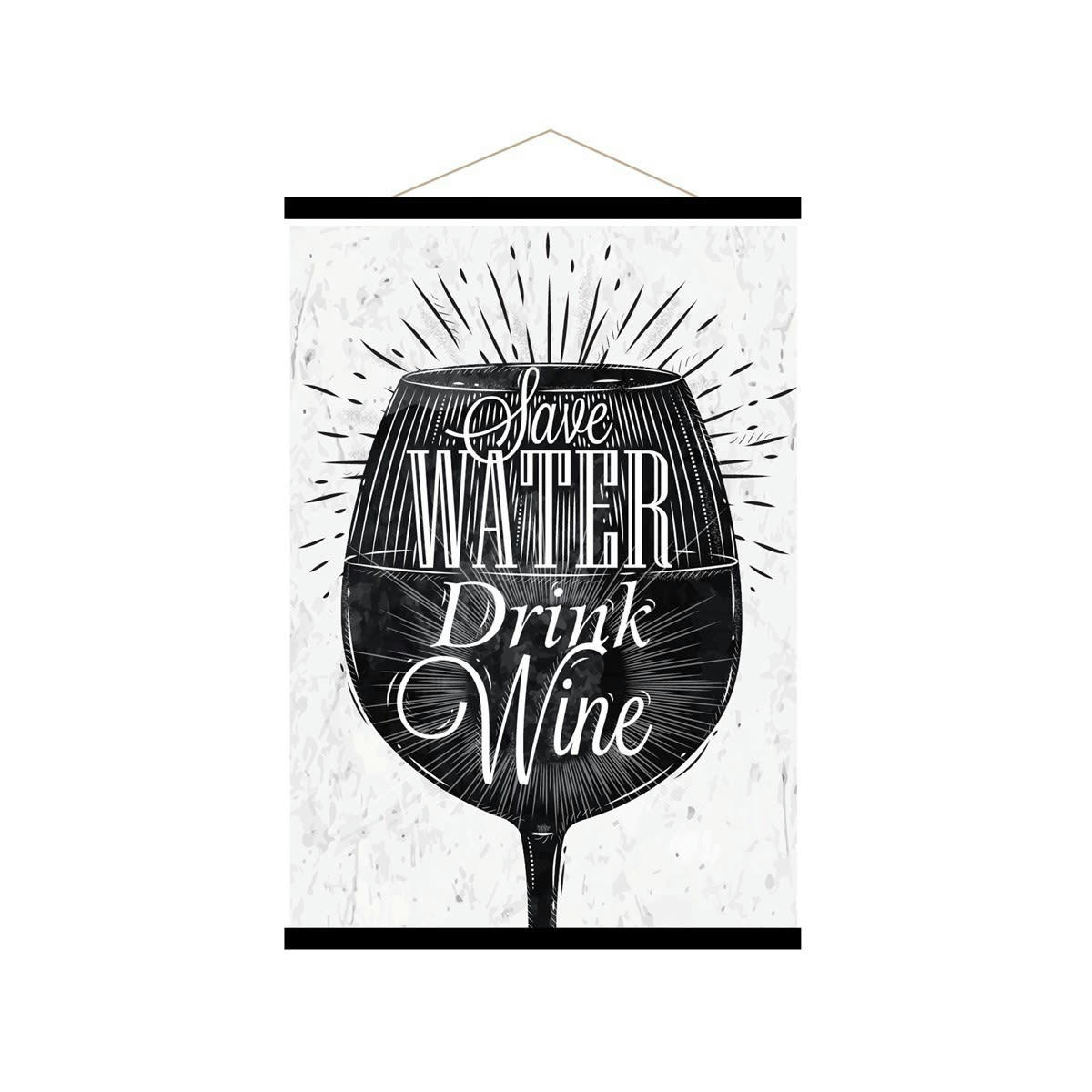 - Affiche Kakemono Citation Vin 40x60cm