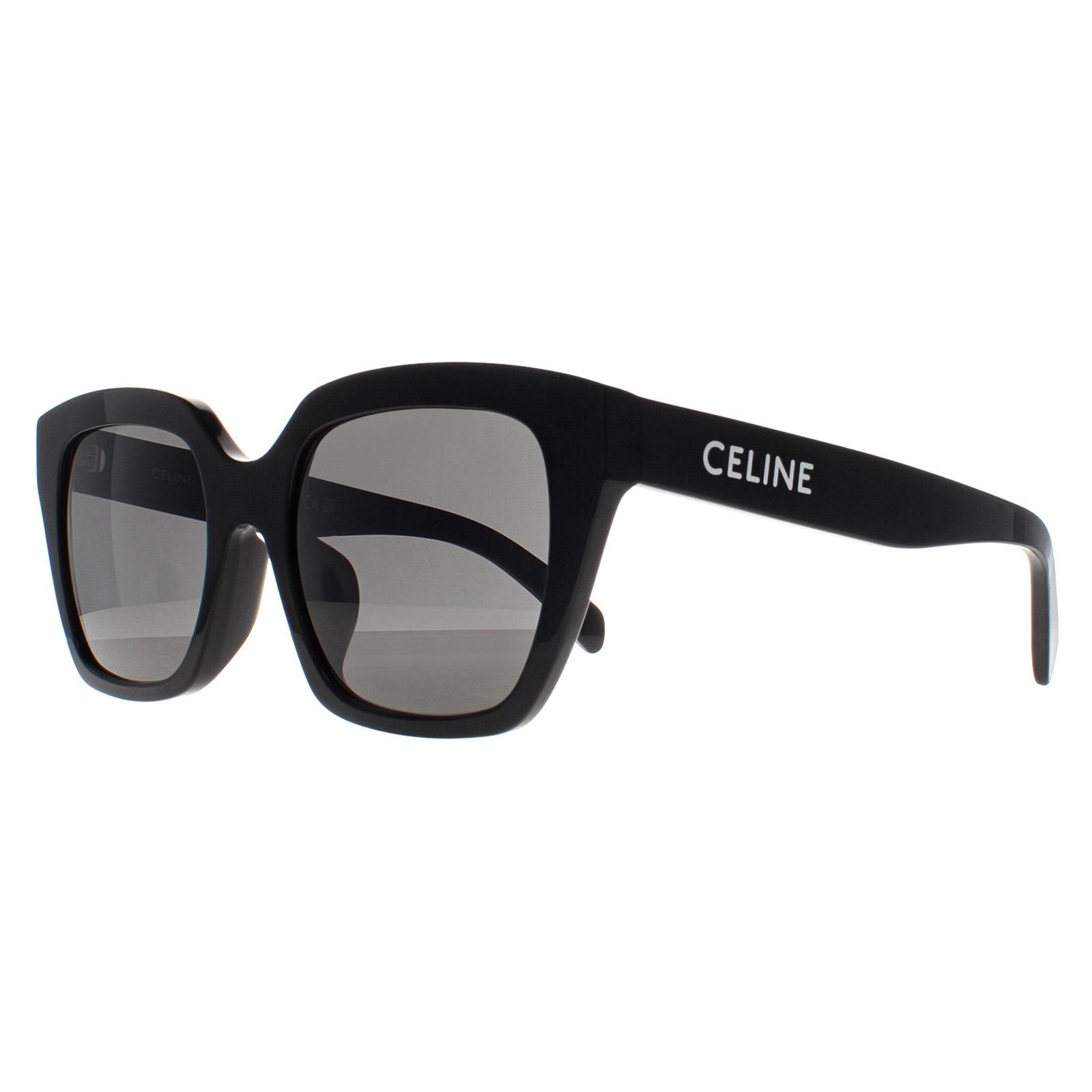 Celine Square Shiny Black Smoke Grey Monochroms CL40198F