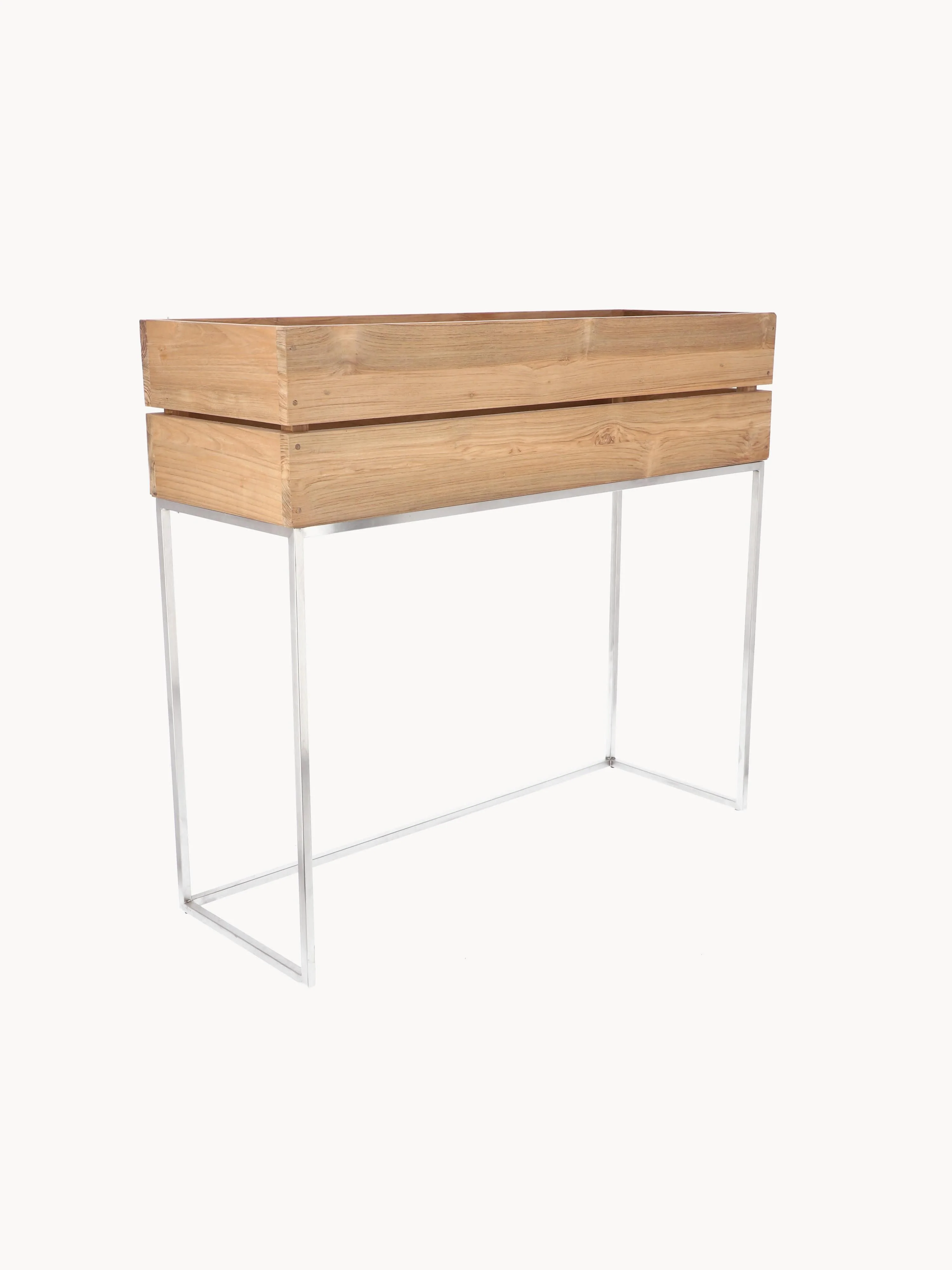 übertopf Mini Garden aus Teakholz