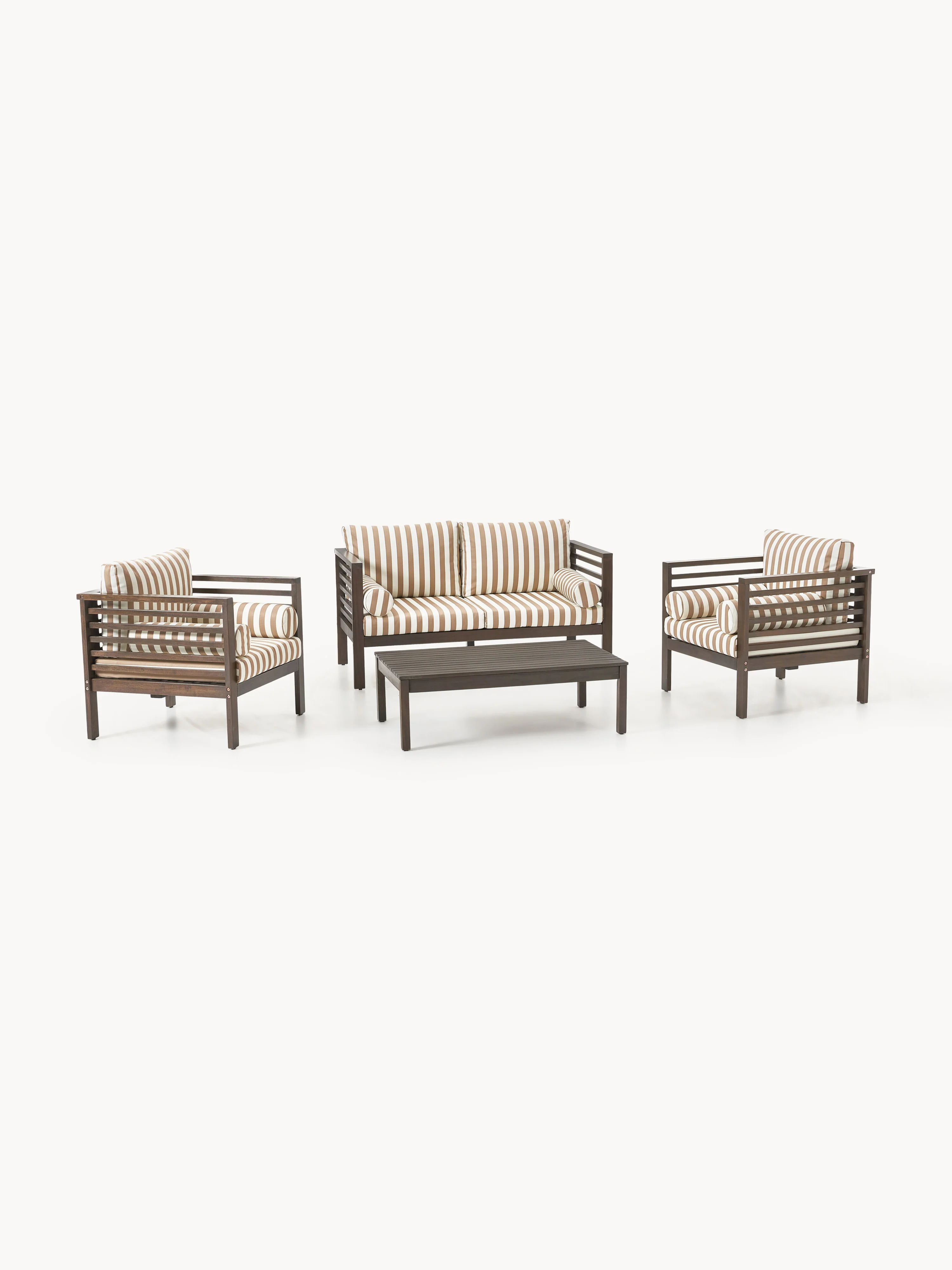 Garten-Lounge-Set Bo aus Akazienholz, 4er-Set