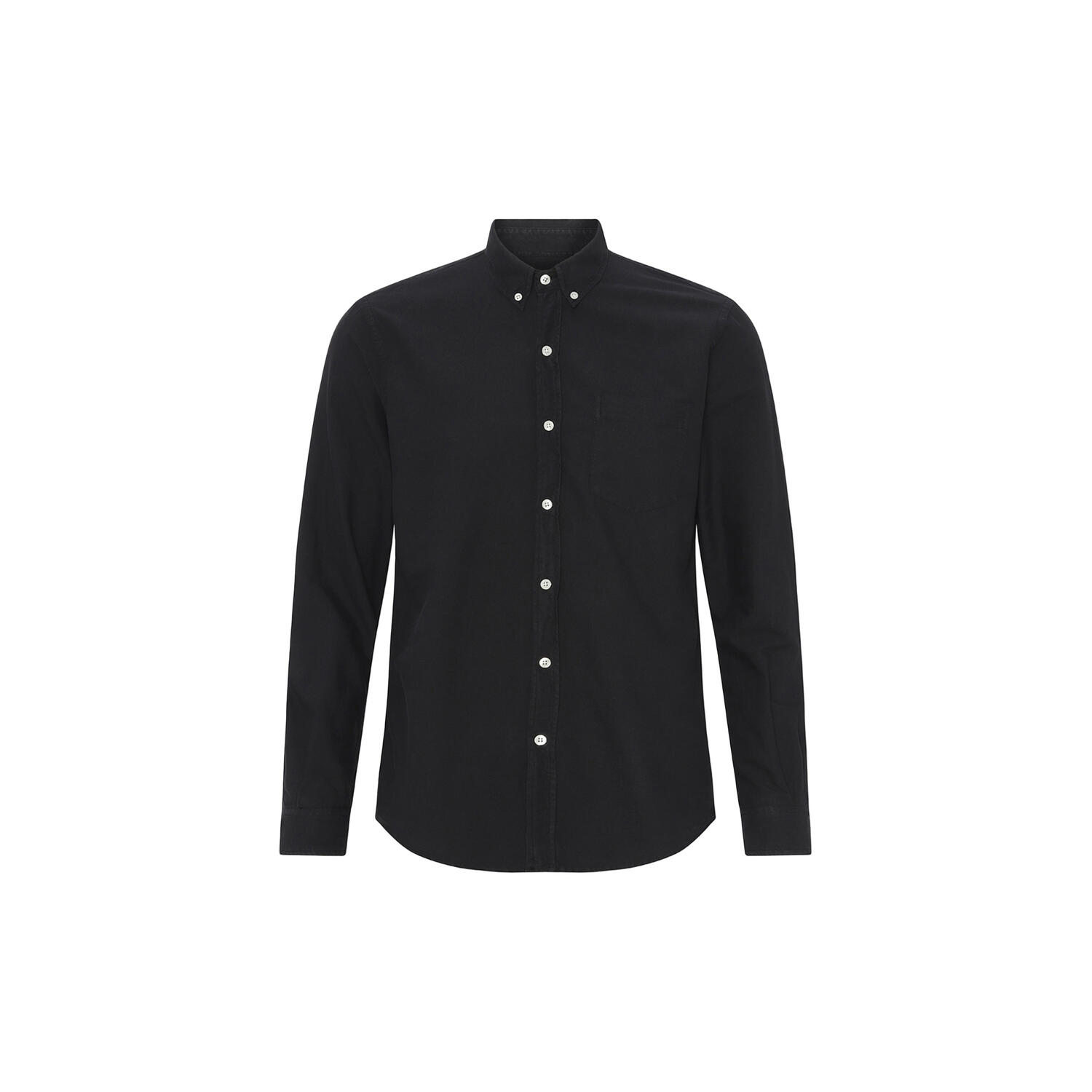 Organic Button Down Shirt, deep black