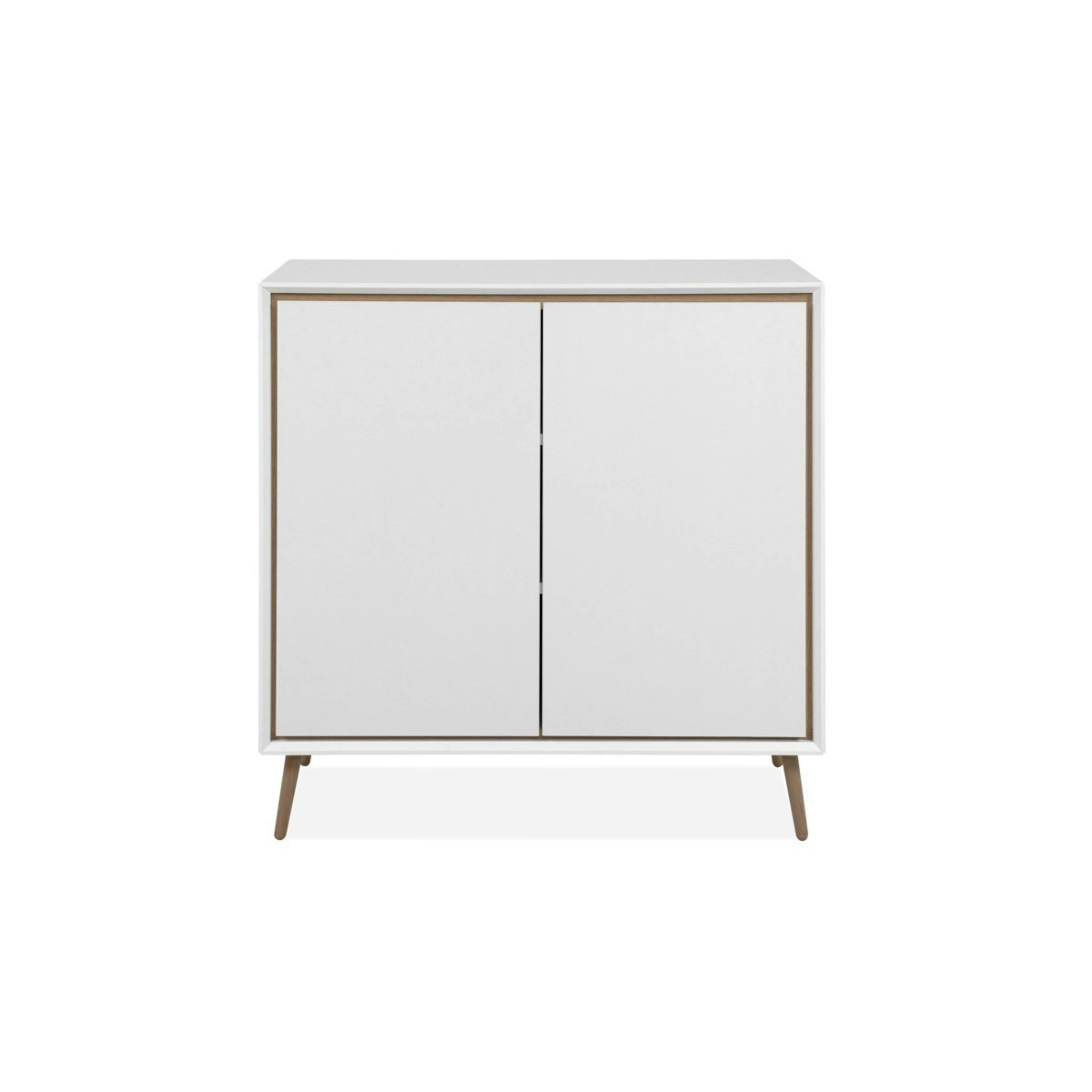 Petit buffet blanc moderne 2 portes AVIO