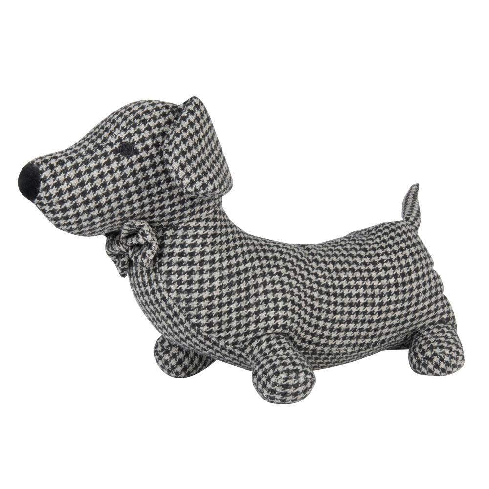 - Cale-porte chien imprimé pied de poule