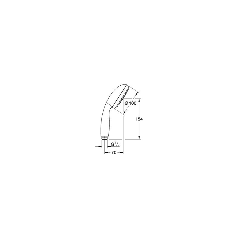 Douchette Vitalio Start 100 1 jet GROHE