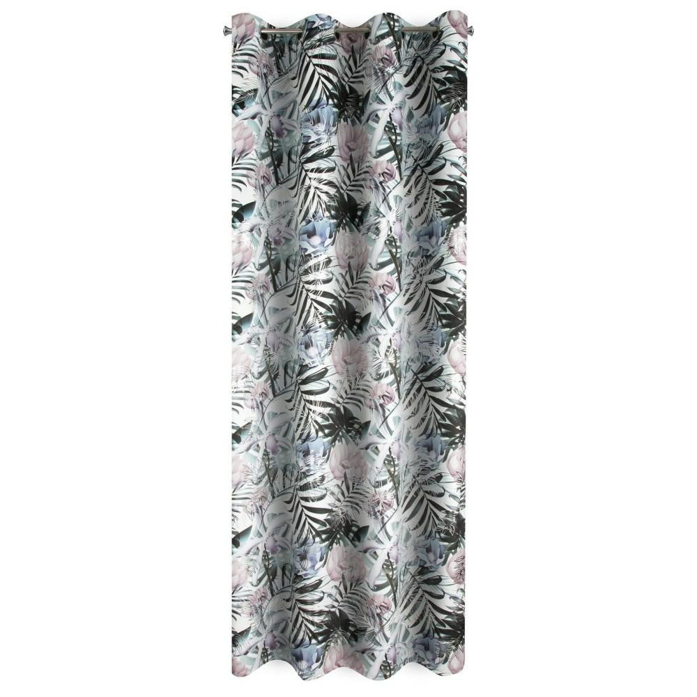 Zasłona MALIBU 140x250 cm biało wielokolorowa