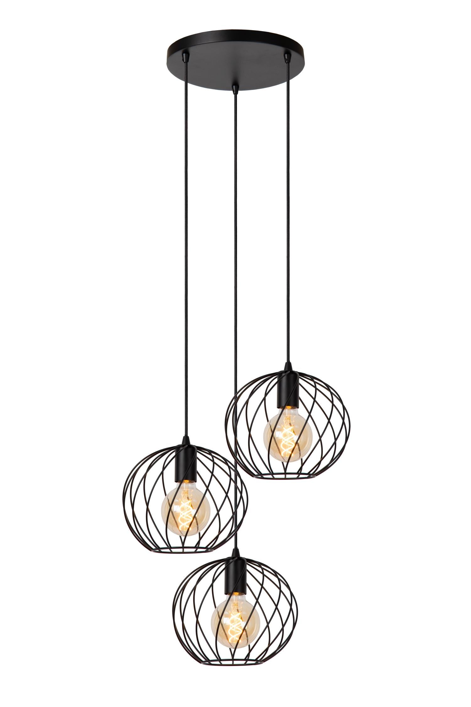 Lucide DANZA Hanglamp - Zwart