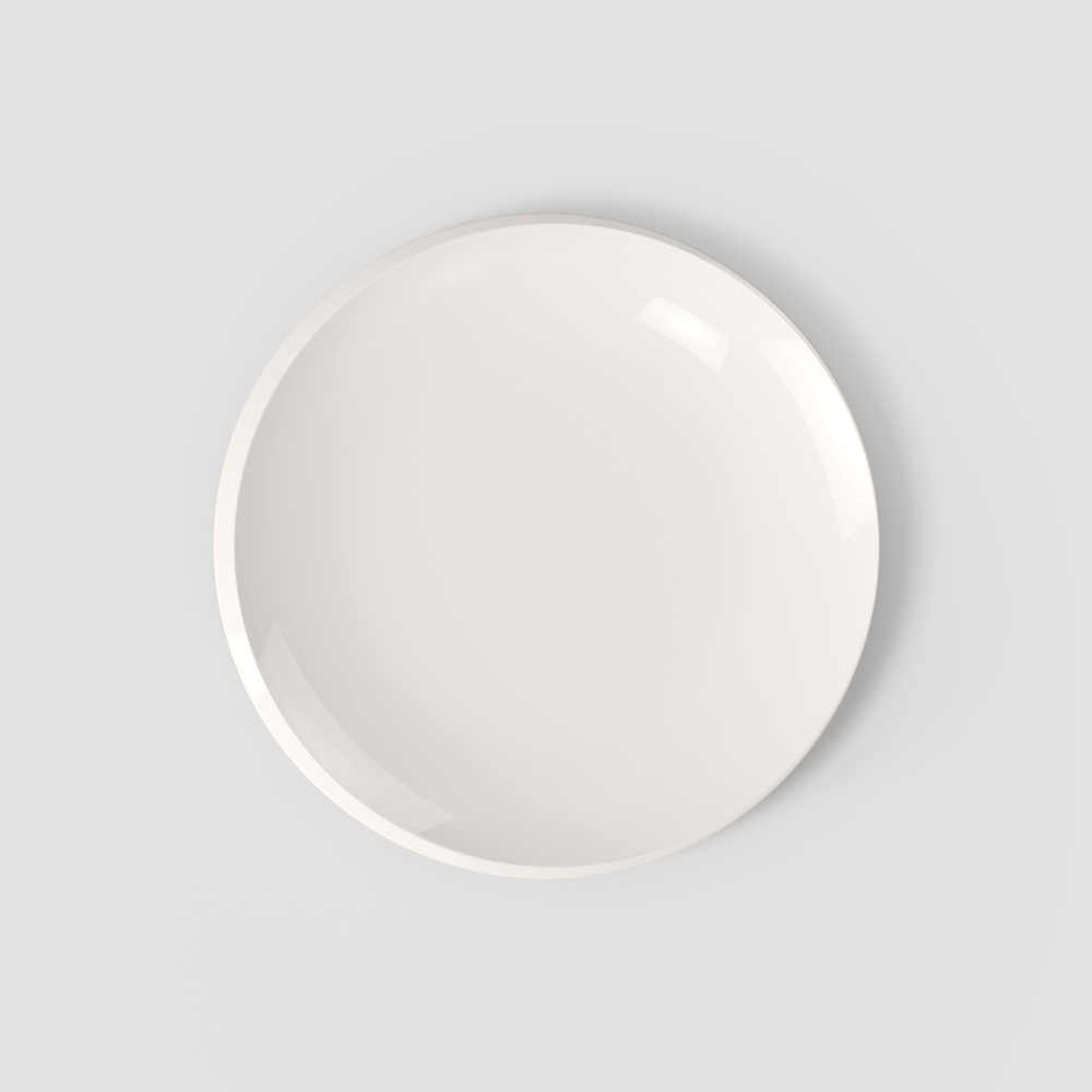 NewMoon Dinner plate - White, 10.7'', Premium Porcelain